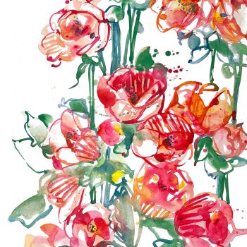 "Flower Power" Watercolor Art Print
