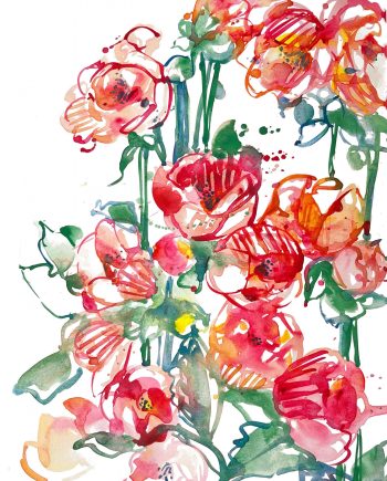 "Flower Power" Watercolor Art Print