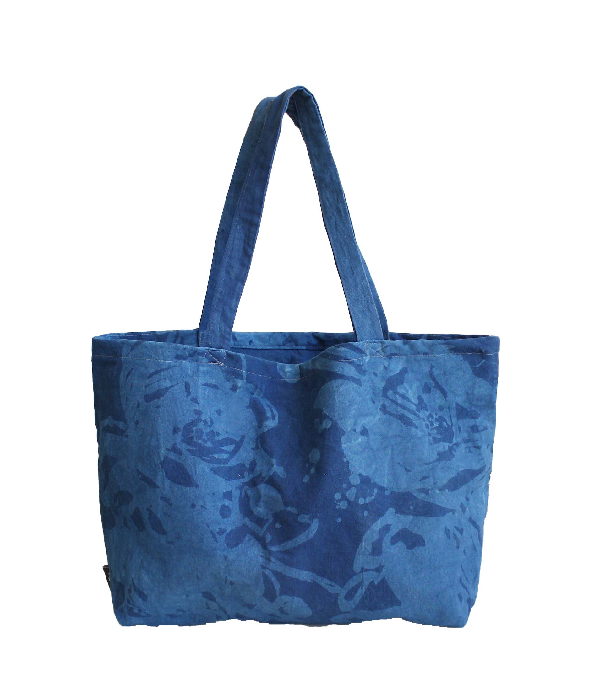 Indigo Floral Tote
