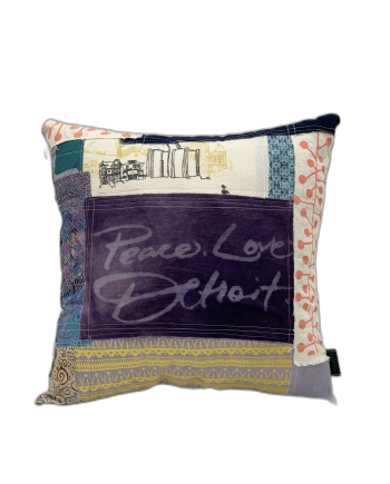Pattern to Print Designer Collage Pillow - Standard 004