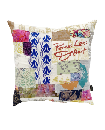 Pattern to Print Designer Collage Pillow - Grande 001