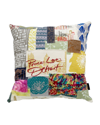 Pattern to Print Designer Collage Pillow - Grande 002