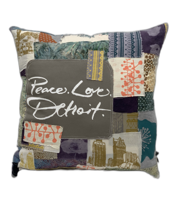 Pattern to Print Designer Collage Pillow - Grande 003